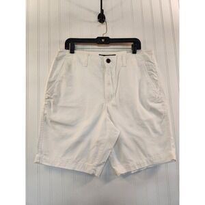 NEW American Eagle Mens White Classic Chino Shorts 34x10 Cotton Vacation Preppy
